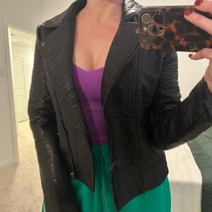 Faux Leather Jacket - Thick!